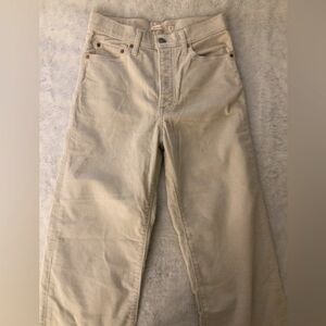 Levi's Ribcage Straight leg ankle Corduroy pant 27x27